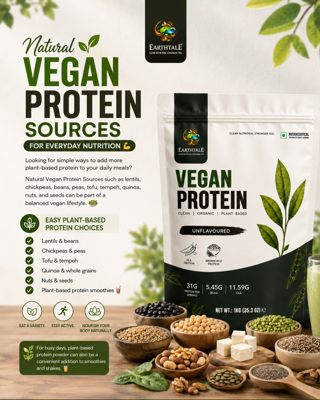 Natural vegan Sources in earthtale